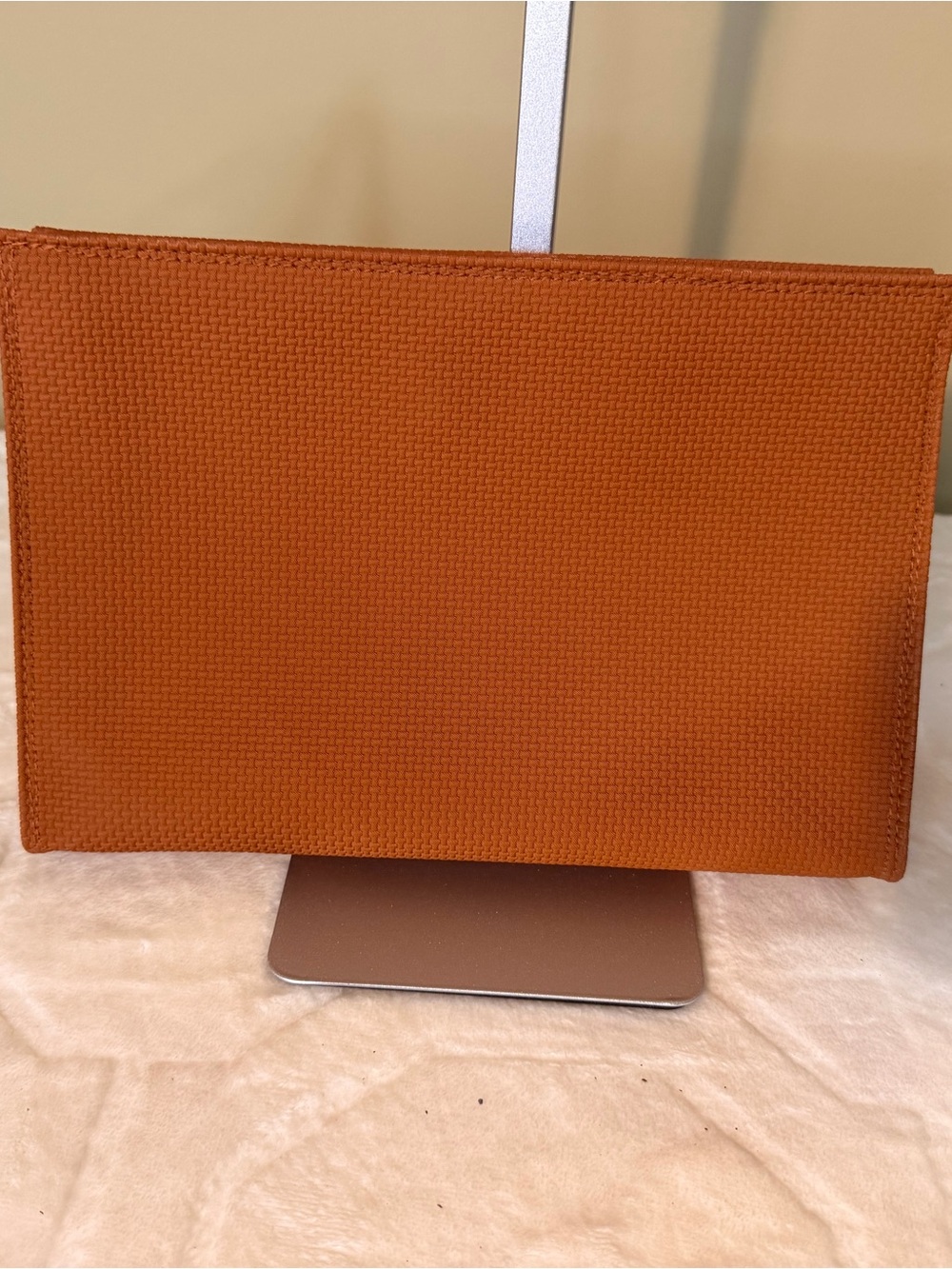 Yves Saint Laurent Tan/Brown Textured Clutch - Picture 4 of 16